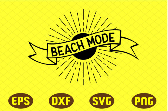 Beach Mode Svg Design: A Graphic Asset for Coastal Crafts