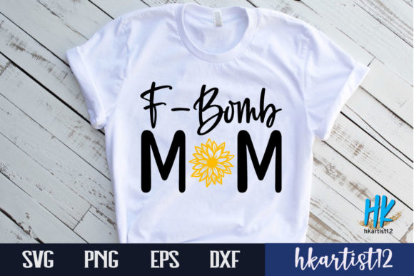 F-Bomb Mom SVG Cut File: A Graphic Asset for Crafts and Branding