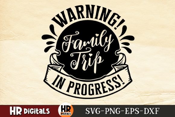 Family Trip in Progress Graphics for Local Business Branding