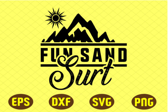 Fun Sand Surt Svg Bundle Graphics for Crafts