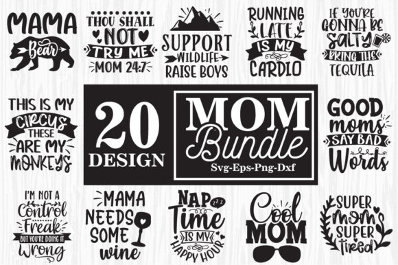 Mom Bundle Graphics for Crafts