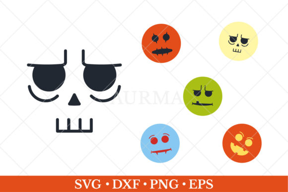 Pumpkin Face Graphics for Creative Publishers